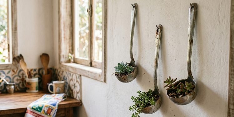 Um utensílio antigo pode ganhar uma nova função e trazer um toque verde para a decoração