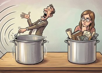 Uma comparação simples mostra por que falar com confiança nem sempre significa ter conhecimento.