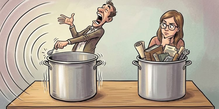 Uma comparação simples mostra por que falar com confiança nem sempre significa ter conhecimento.