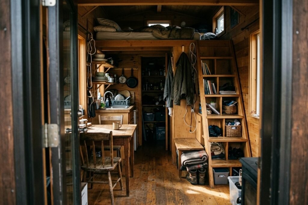 A experiência de Margo Fairchild com uma casa de 22 m²