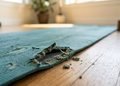 O material do tapete pode ser cortado e adaptado para diferentes necessidades dentro de casa